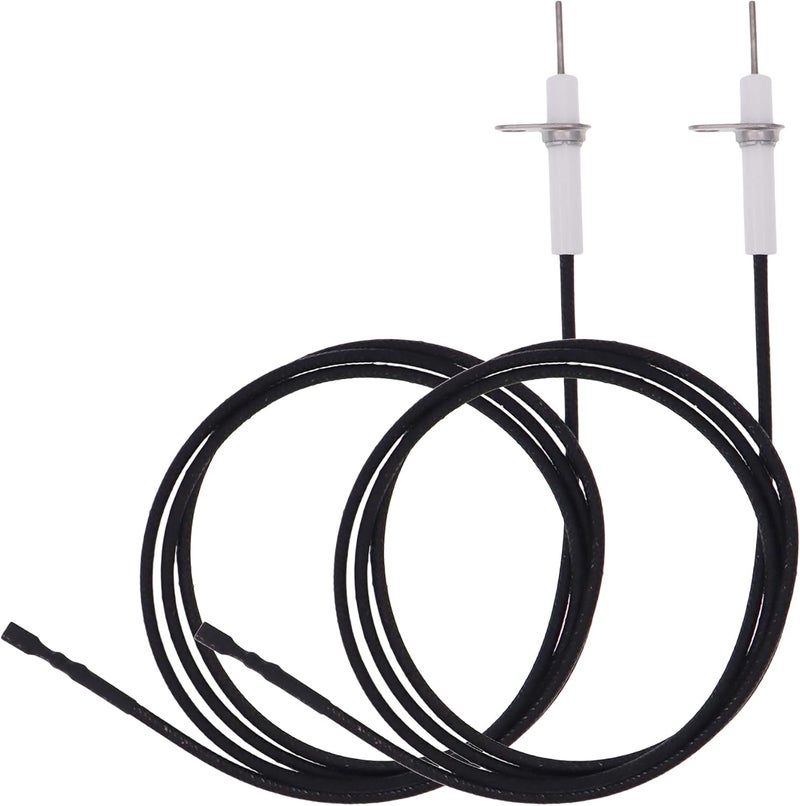 METER STAR 2Pc 38" Pulse Ignitor Wire & Ceramic Electrode Assembly Replacement,Ignition Electrode Can DIY Bending for Pulse Ignitor Spark Plug Ignition Electrode Replacement - Image 1